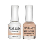 Kiara Sky 431 Creme D' Nude  - Gel Polish & Lacquer Combo