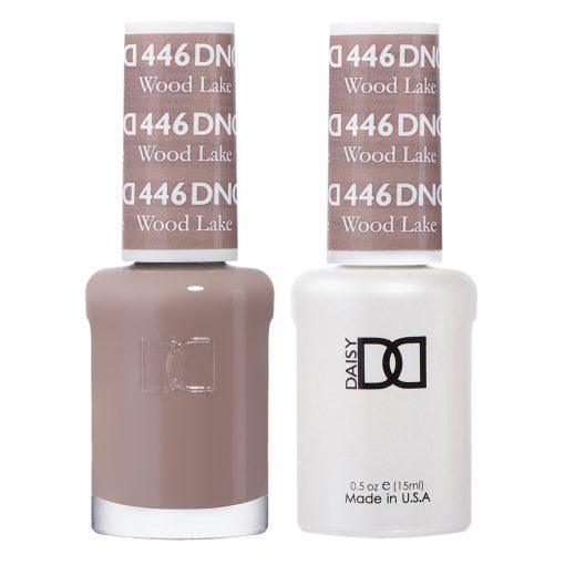 DND Gel Nail Polish Duo - 446 Brown Colors - Wood Lake