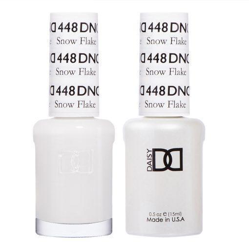 DND Gel Nail Polish Duo - 448 White Colors - Snow Flake