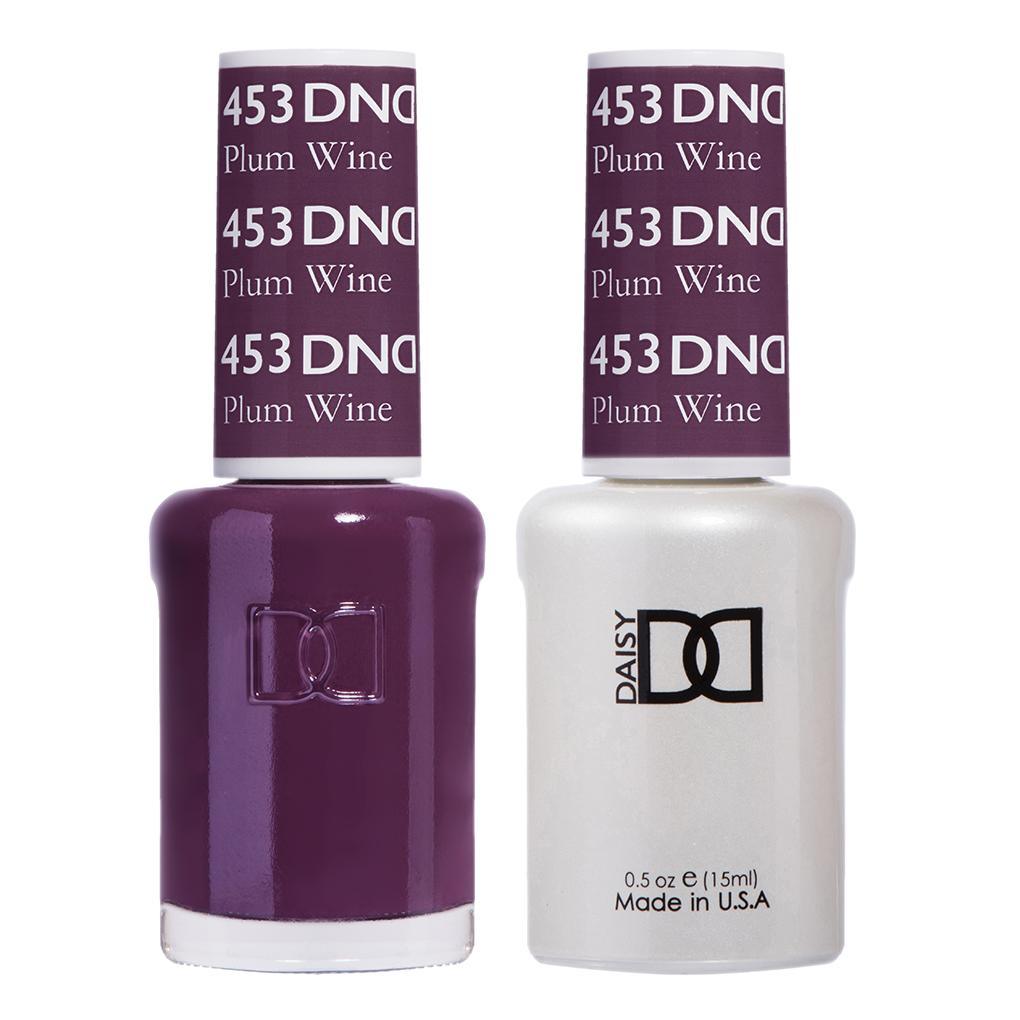 DND Gel Nail Polish Duo - 453 Purple Colors - Plum Wine