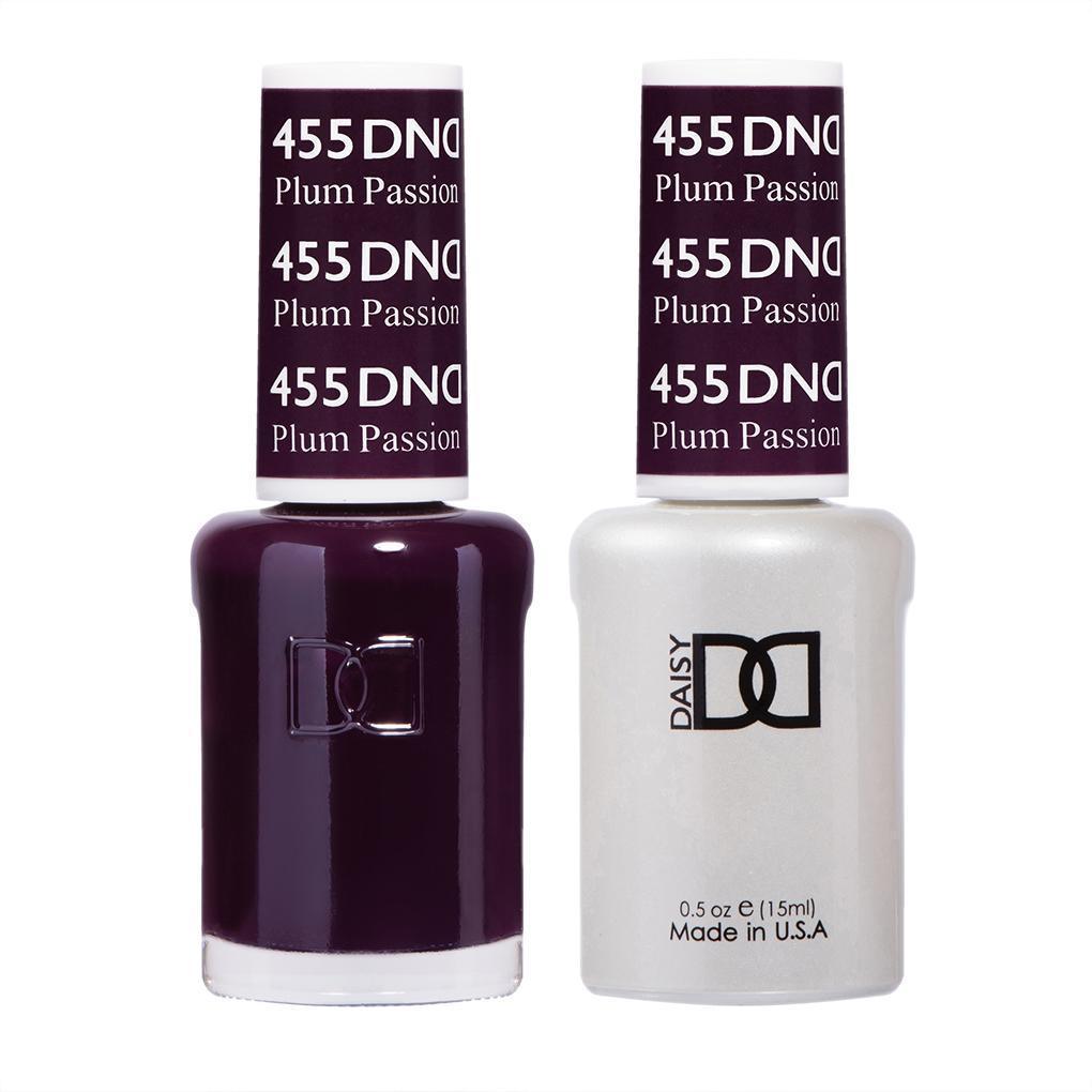 DND Gel Nail Polish Duo - 455 Purple Colors - Plum Passion