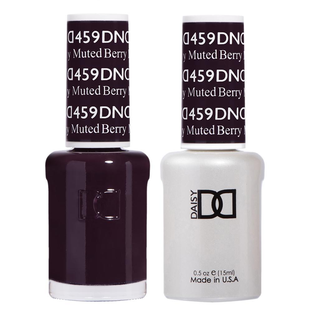 DND Gel Nail Polish Duo - 459 Gray Colors - Muted Berry