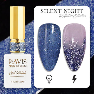 LAVIS Reflective R05 - Set 48 Colors - Gel Polish 0.5 oz