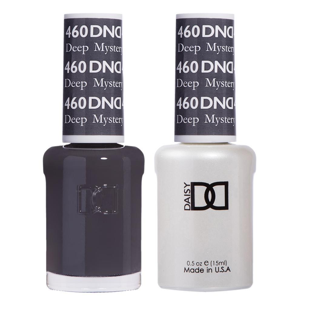 DND Gel Nail Polish Duo - 460 Gray Colors - Deep Mystery