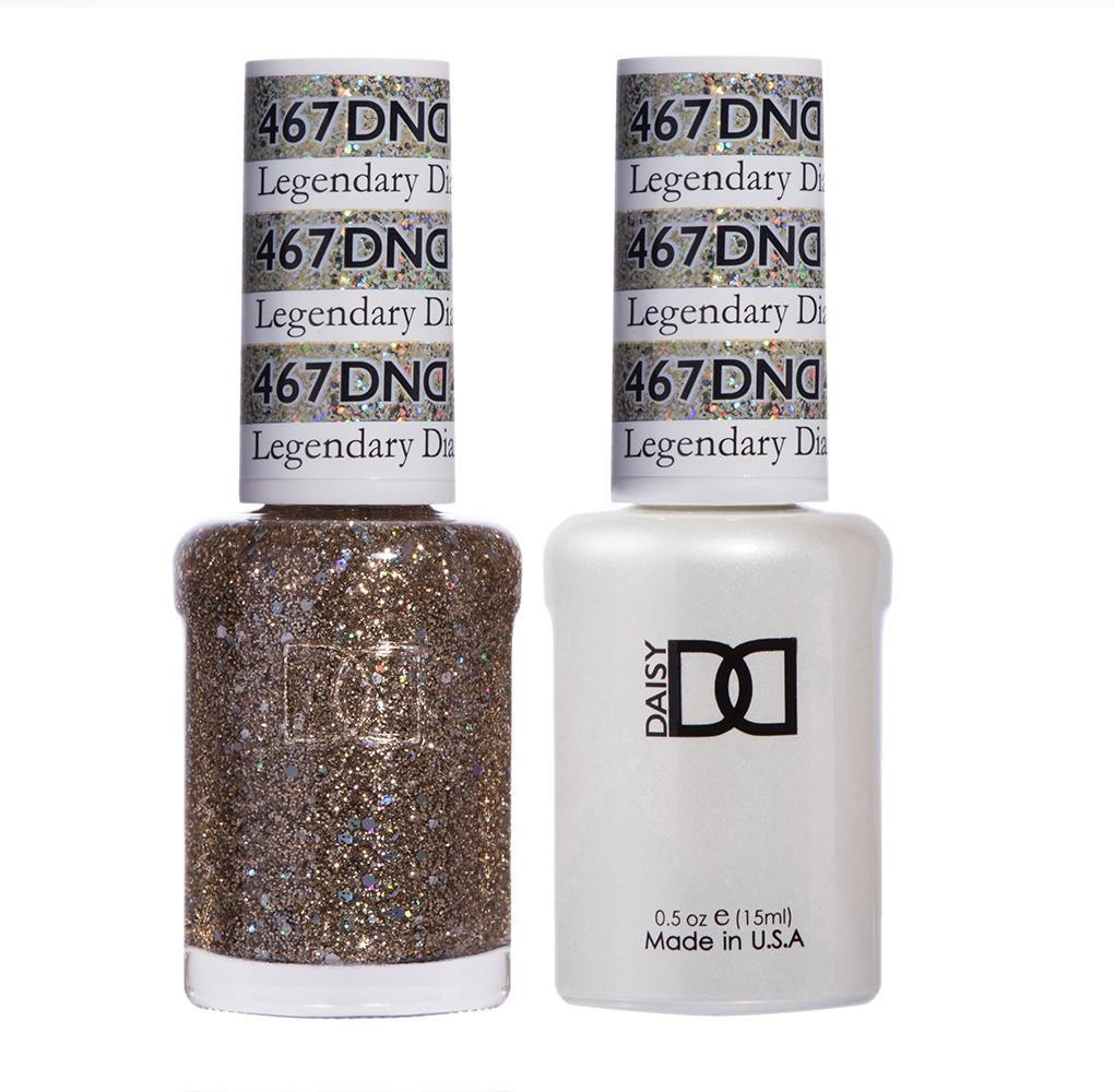 DND Gel Nail Polish Duo - 467 Gold Colors - Legendary Diamond