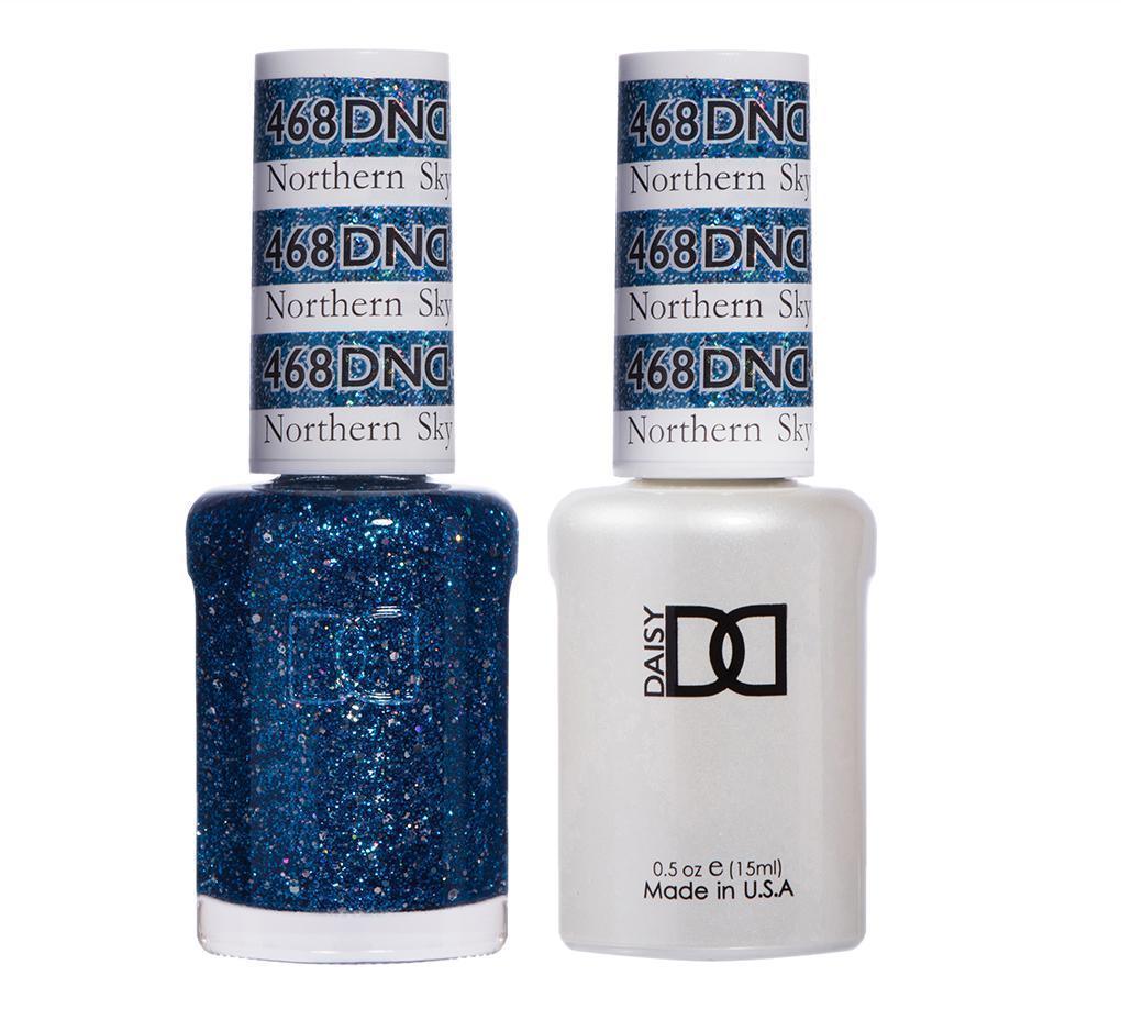 DND Gel Nail Polish Duo - 468 Blue Colors - Northern Sky