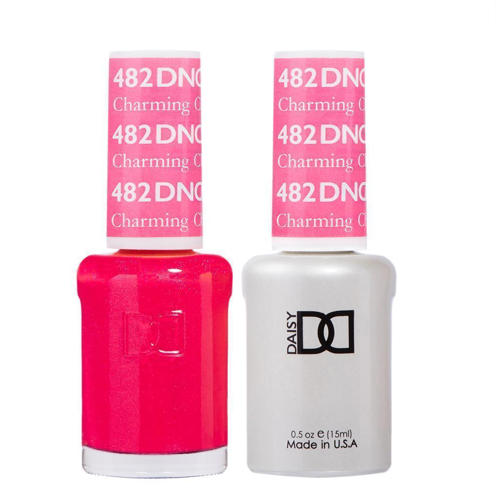 DND Gel Nail Polish Duo - 482 Pink Colors - Charming Cherry