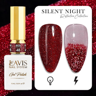 LAVIS Reflective R05 - Set 48 Colors - Gel Polish 0.5 oz