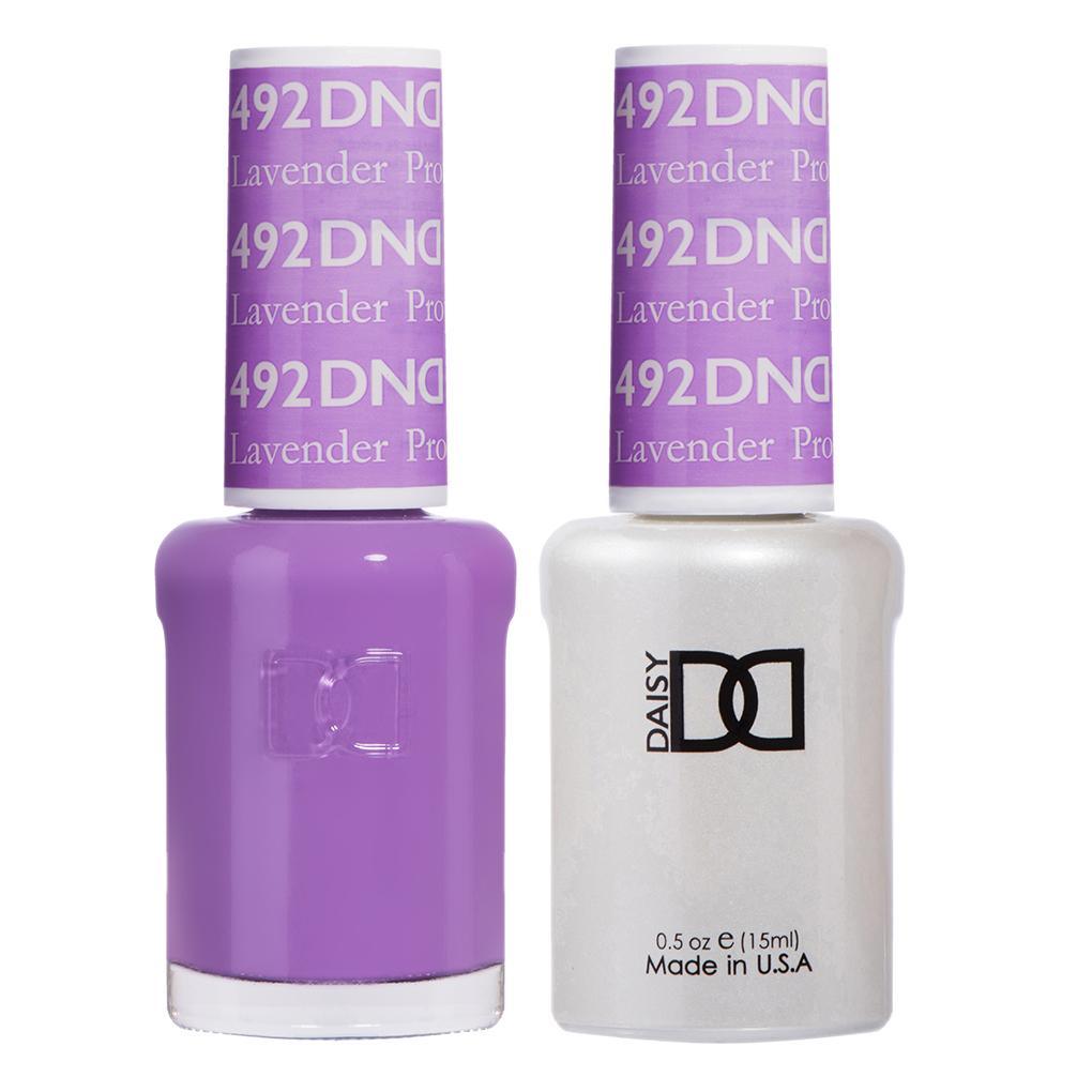 DND Gel Nail Polish Duo - 492 Purple Colors - Lavender Prophet