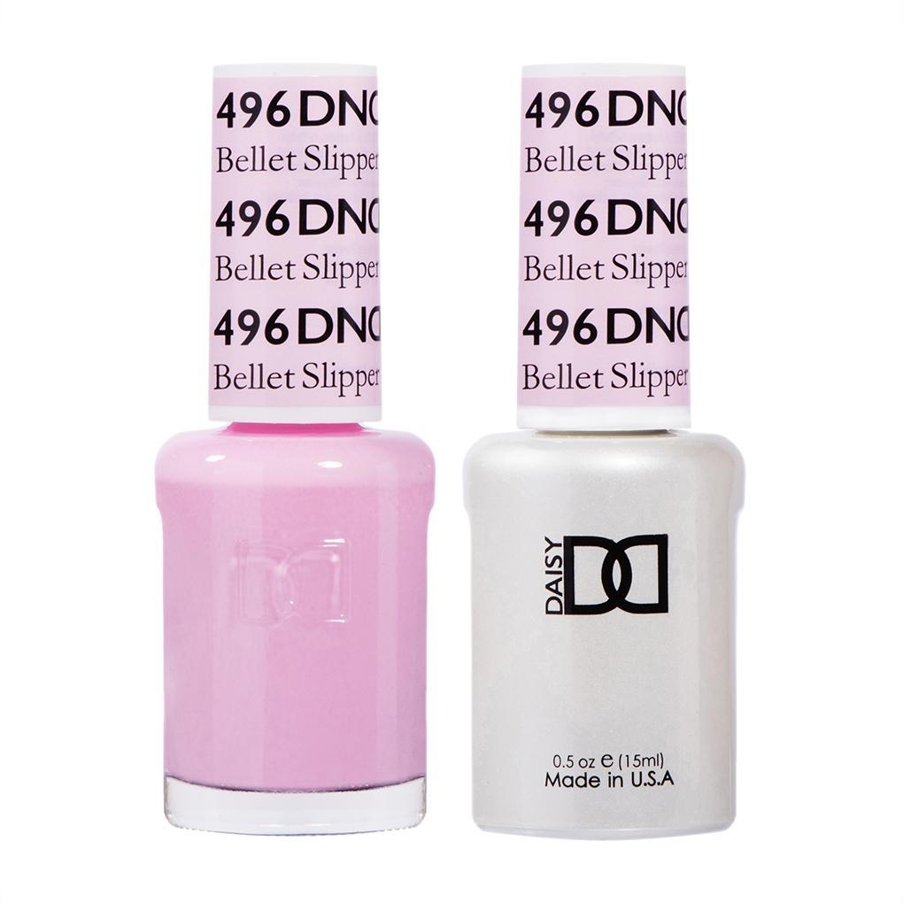 DND Gel Nail Polish Duo - 496 Pink Colors - Bellet Slipper
