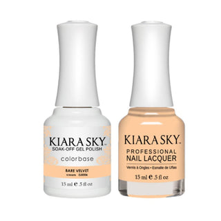 Kiara Sky 5006 BARE VELVET - Gel Polish & Lacquer Combo