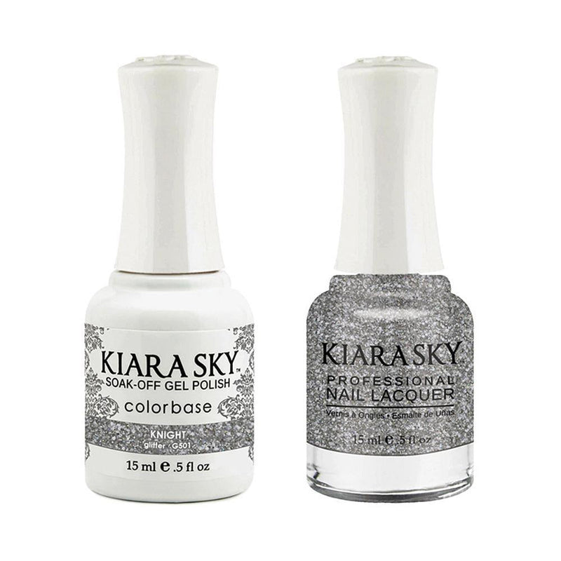  Kiara Sky Gel Nail Polish Duo - 501 Glitter Multi Colors - Knight by Kiara Sky sold by DTK Nail Supply