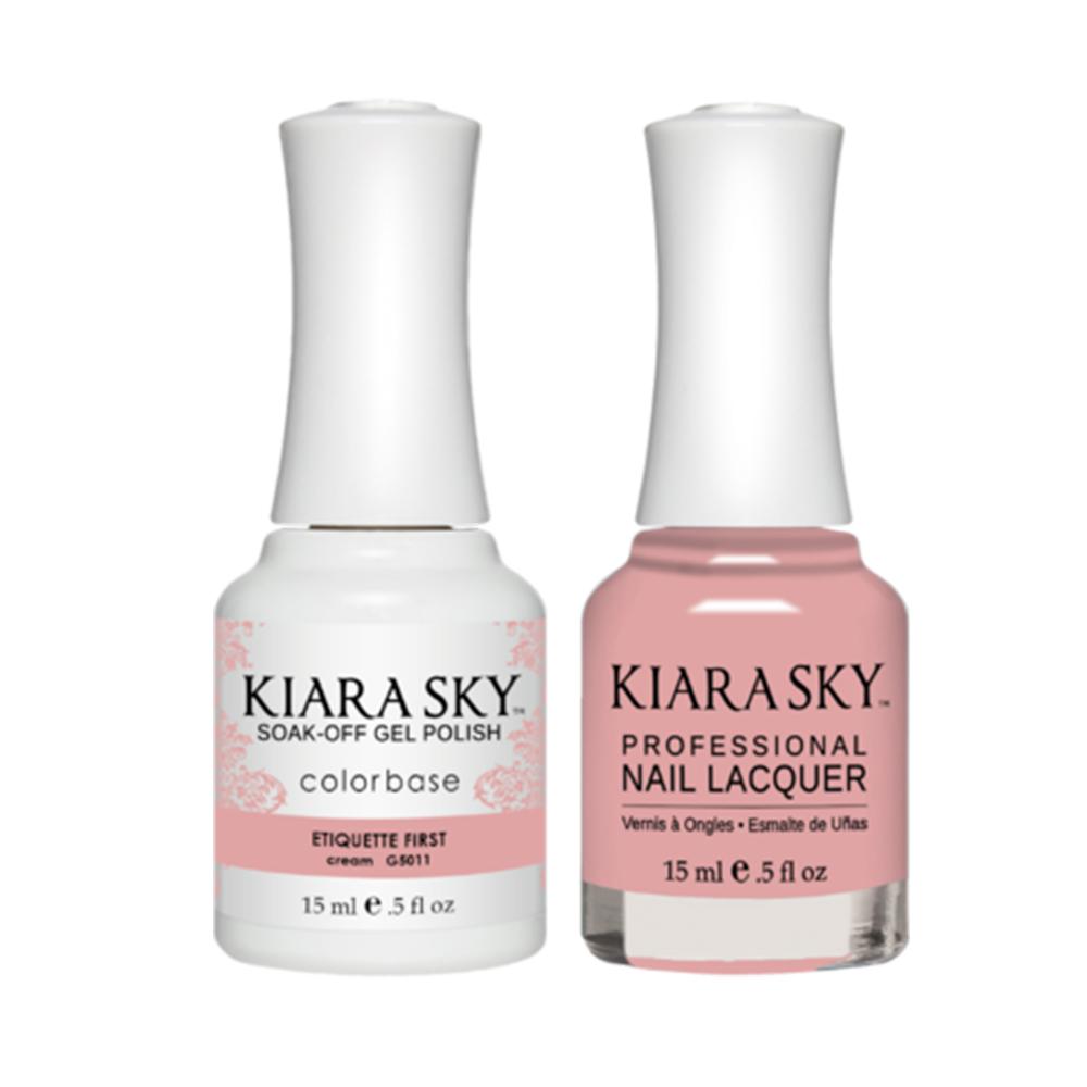 Kiara Sky 5011 ETIQUETTE FIRST - Gel Polish & Lacquer Combo
