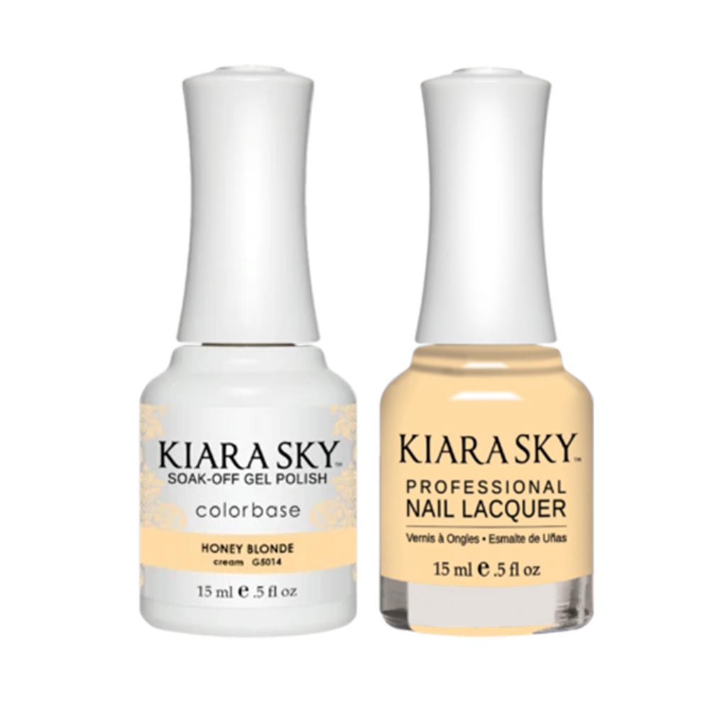Kiara Sky 5014 HONEY BLONDE - Gel Polish & Lacquer Combo