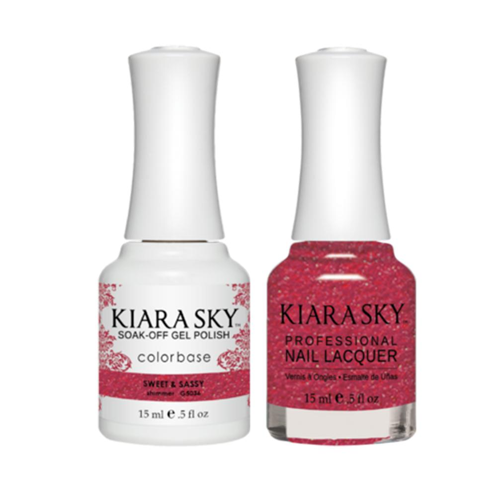 Kiara Sky 5036 SWEET & SASSY - Gel Polish & Lacquer Combo