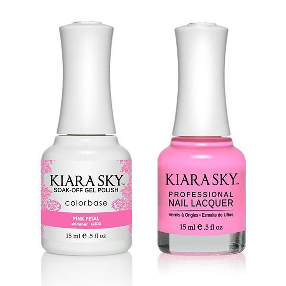 Kiara Sky 503 Pink pental - Gel Polish & Lacquer Combo