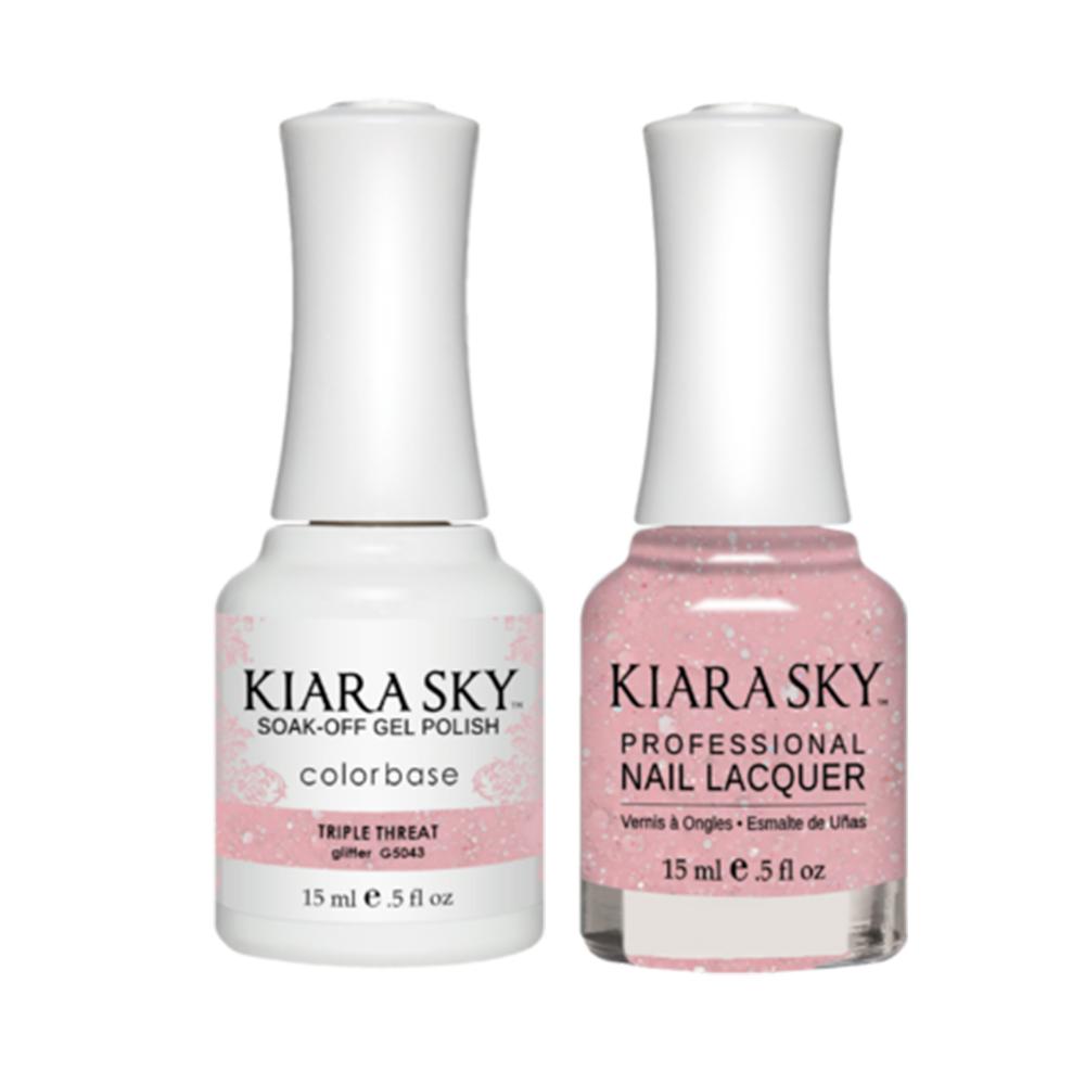 Kiara Sky 5043 TRIPLE THREAT - Gel Polish & Lacquer Combo