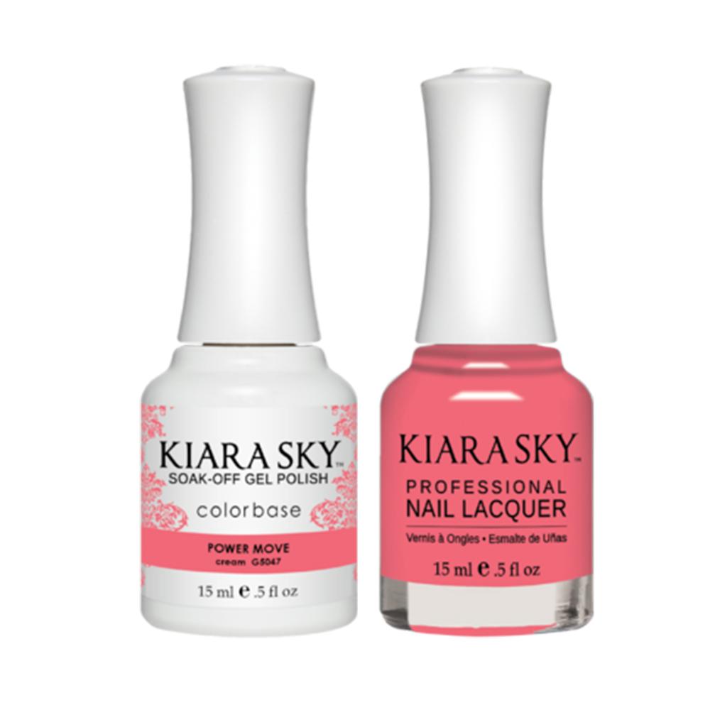 Kiara Sky 5047 POWER MOVE - Gel Polish & Lacquer Combo