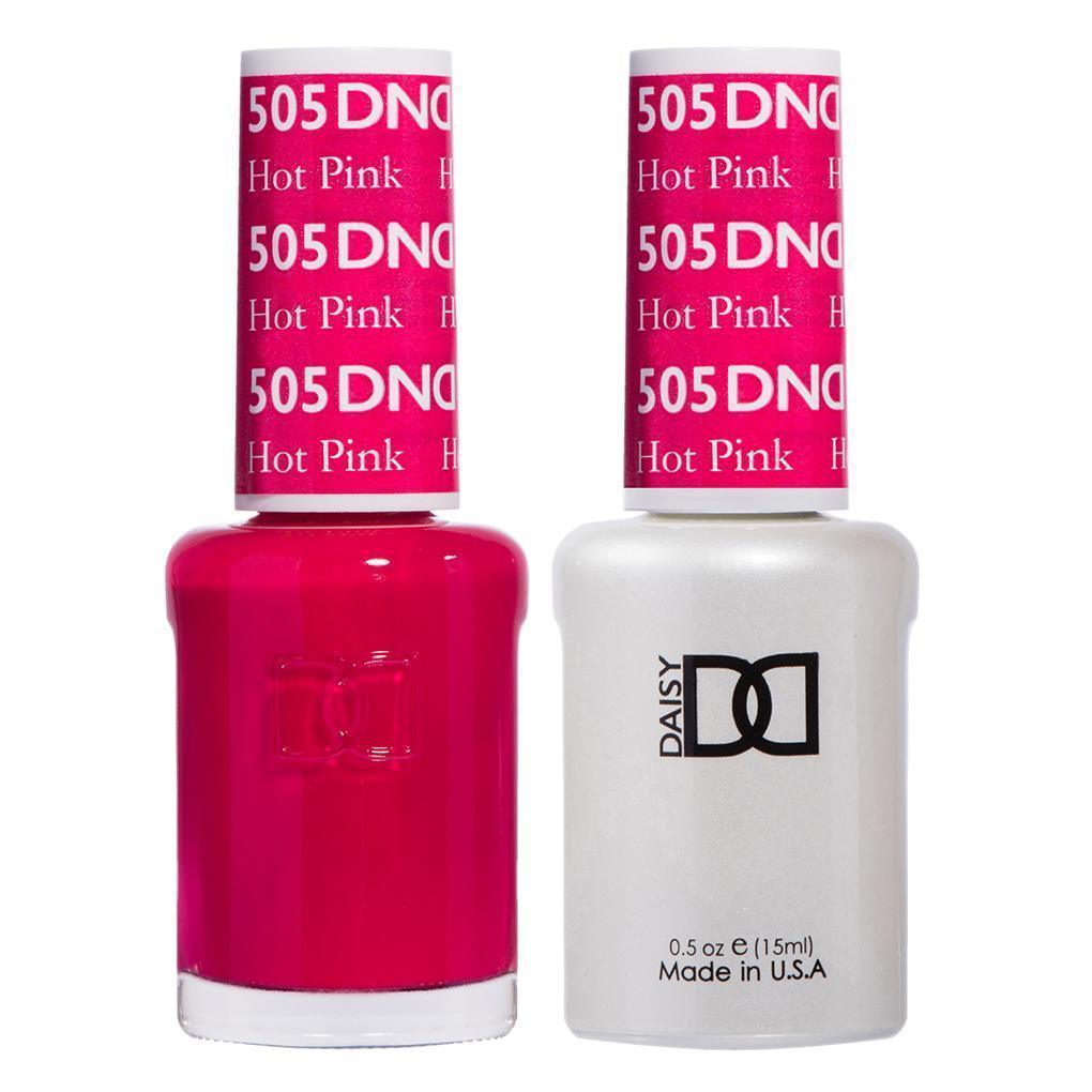 DND Gel Nail Polish Duo - 505 Pink Colors - Hot Pink