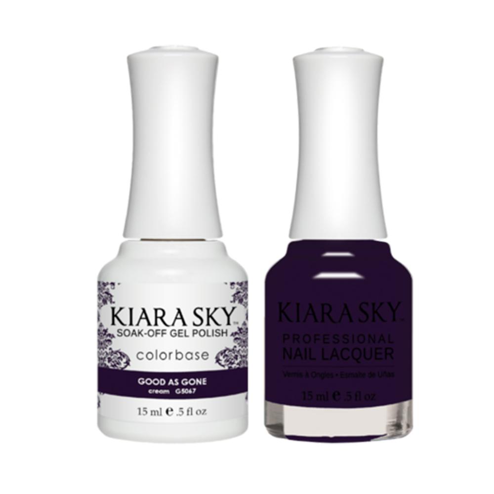 Kiara Sky 5067 GOOD AS GONE - Gel Polish & Lacquer Combo