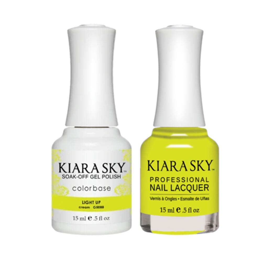 Kiara Sky 5088 LIGHT UP - Gel Polish & Lacquer Combo