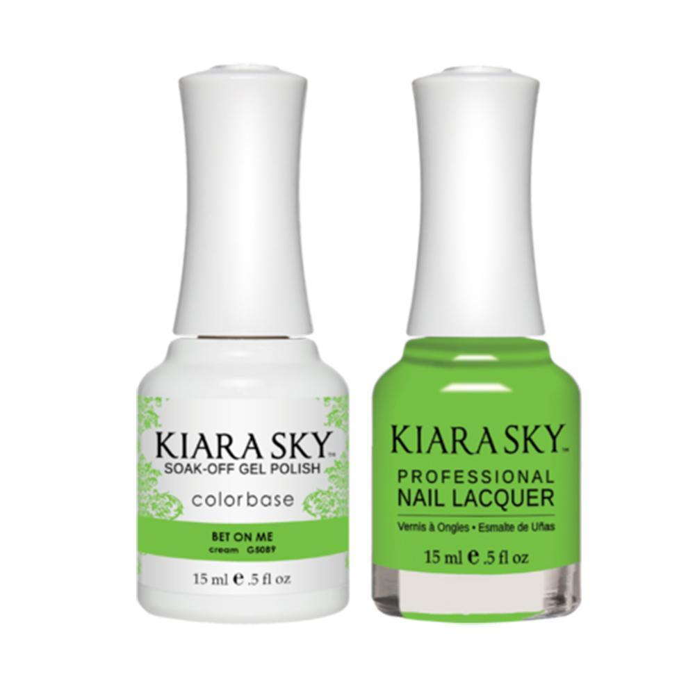 Kiara Sky 5089 BET ON ME - Gel Polish & Lacquer Combo