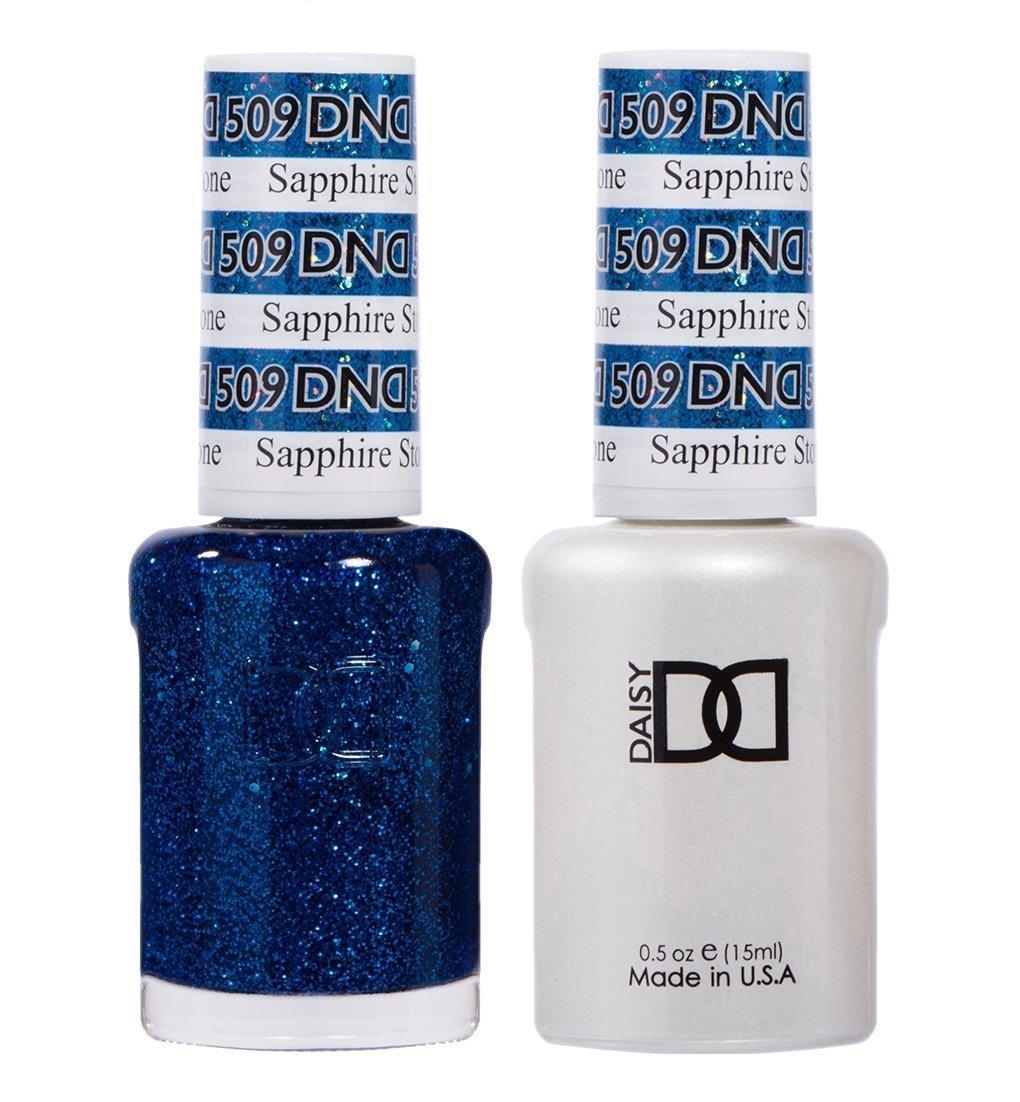 DND Gel Nail Polish Duo - 509 Blue Colors - Sapphire Stone