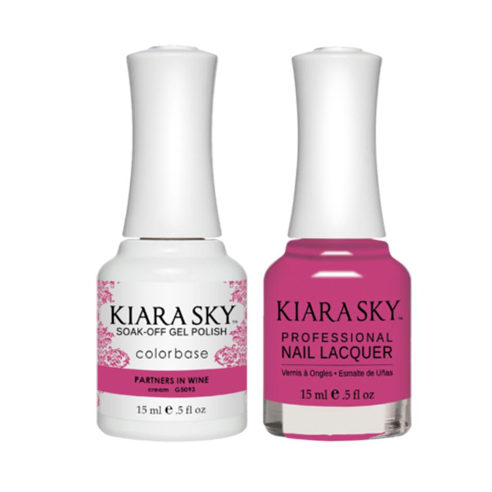 Kiara Sky 5093 PARTNERS IN WINE - Gel Polish & Lacquer Combo