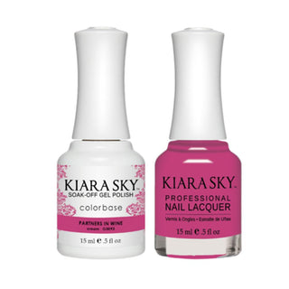 Kiara Sky 5093 PARTNERS IN WINE - Gel Polish & Lacquer Combo
