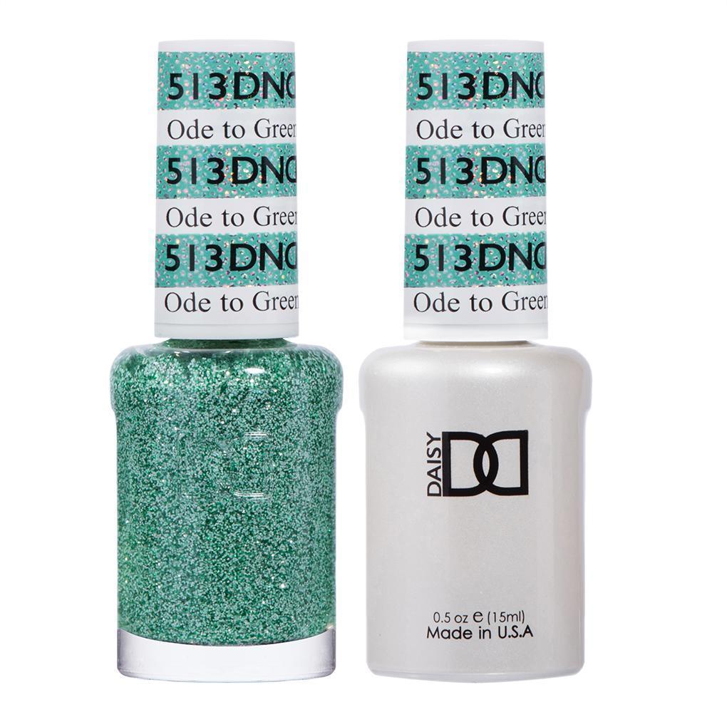 DND Gel Nail Polish Duo - 513 Green Colors - Ode to Green