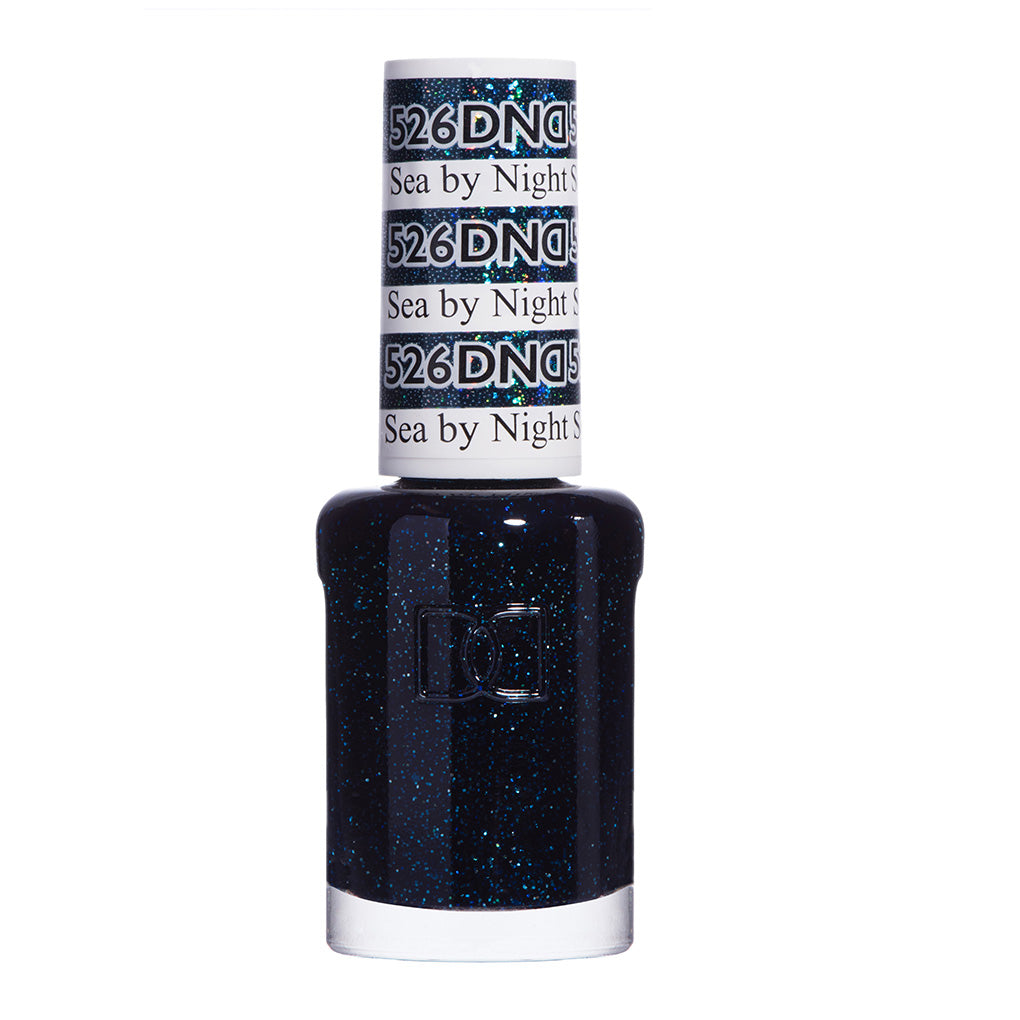 DND Nail Lacquer - 526 Glitter Colors - Sea by Night