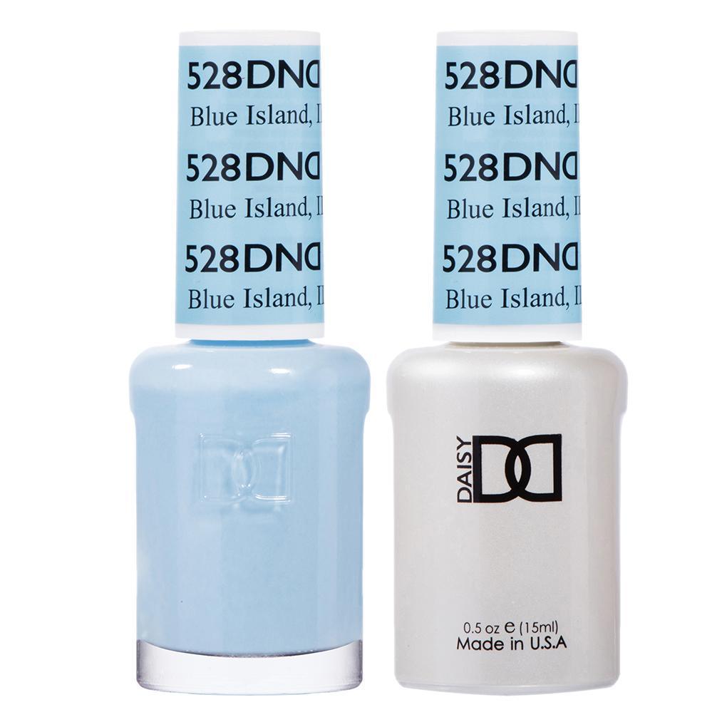 DND Gel Nail Polish Duo - 528 Blue Colors - Blue Island, IL