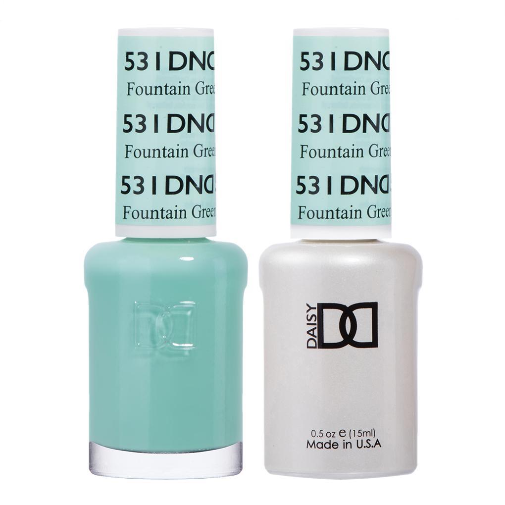 DND Gel Nail Polish Duo - 531 Green Colors - Fountain Green, UT