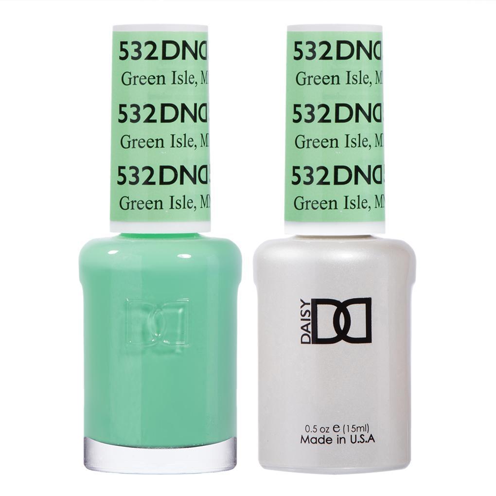 DND Gel Nail Polish Duo - 532 Green Colors - Green Isle, MN