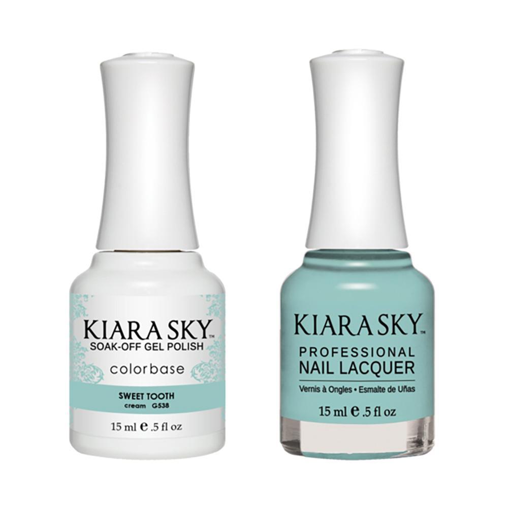 Kiara Sky 538 Sweet Tooth - Gel Polish & Lacquer Combo