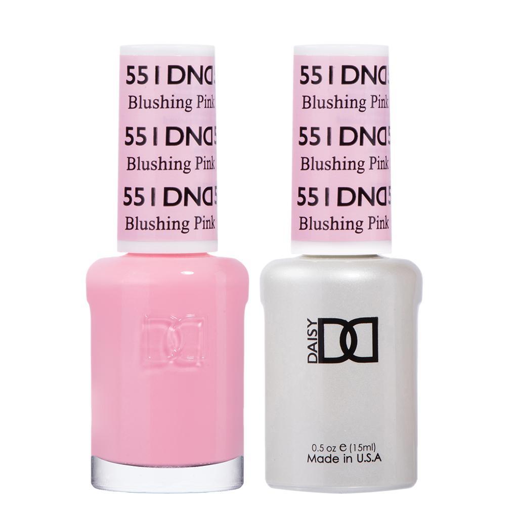 DND Gel Nail Polish Duo - 551 Pink Colors - Blushing Pink