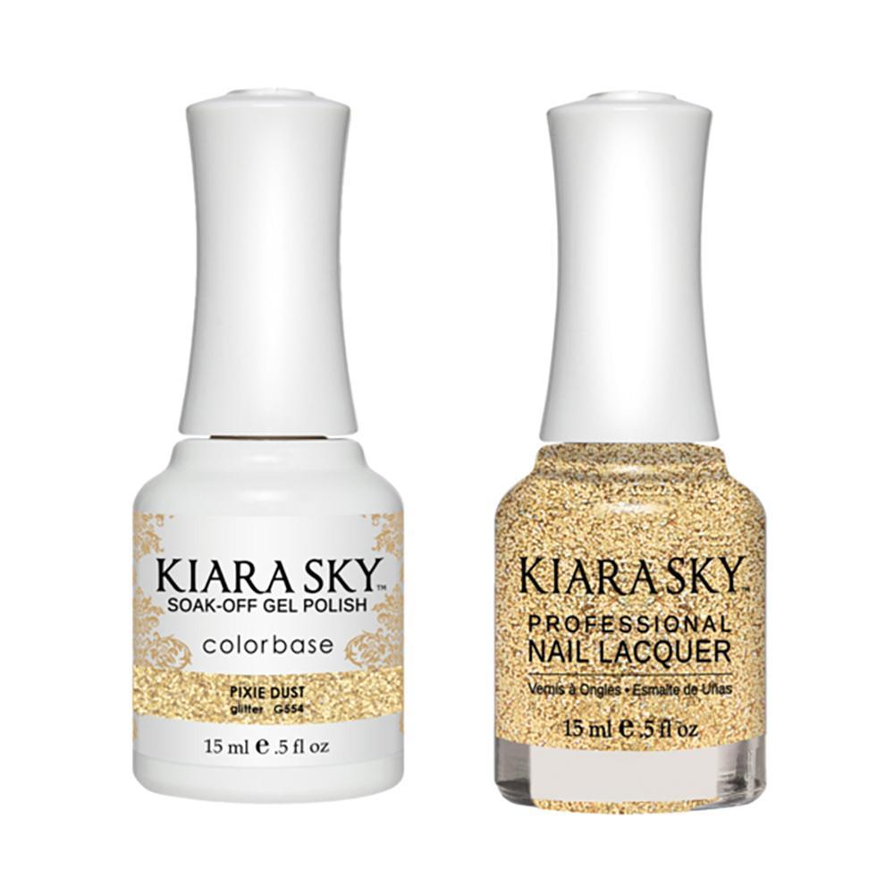 Kiara Sky 554 Pixie Dust - Gel Polish & Lacquer Combo