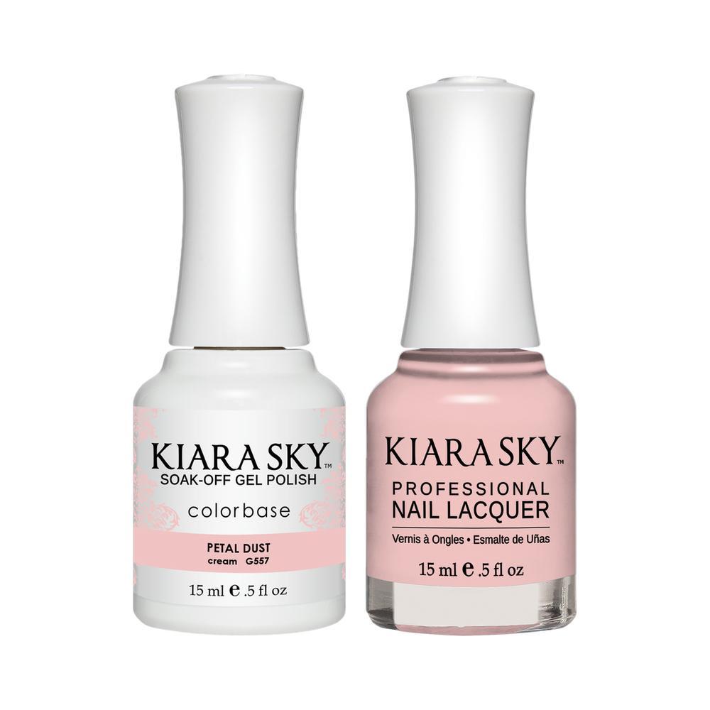 Kiara Sky 557 Petal Dust - Gel Polish & Lacquer Combo