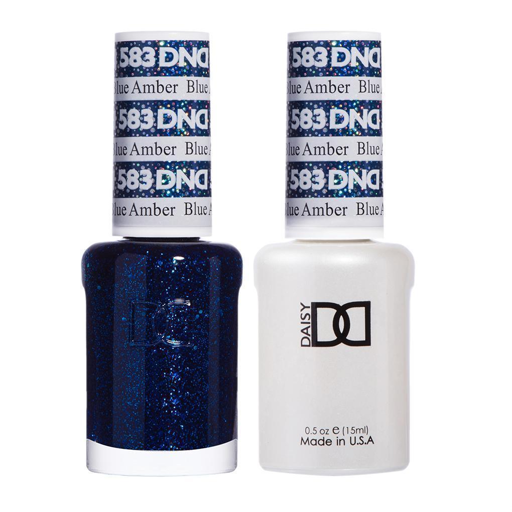 DND Gel Nail Polish Duo - 583 Blue Colors - Blue Amber