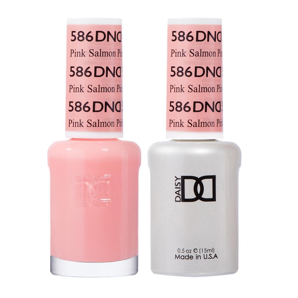 DND Gel Nail Polish Duo - 586 Neutral Colors - Pink Salmon