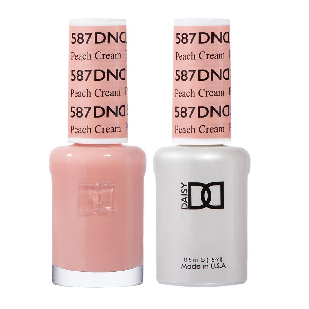 DND Gel Nail Polish Duo - 587 Neutral Colors - Peach Cream