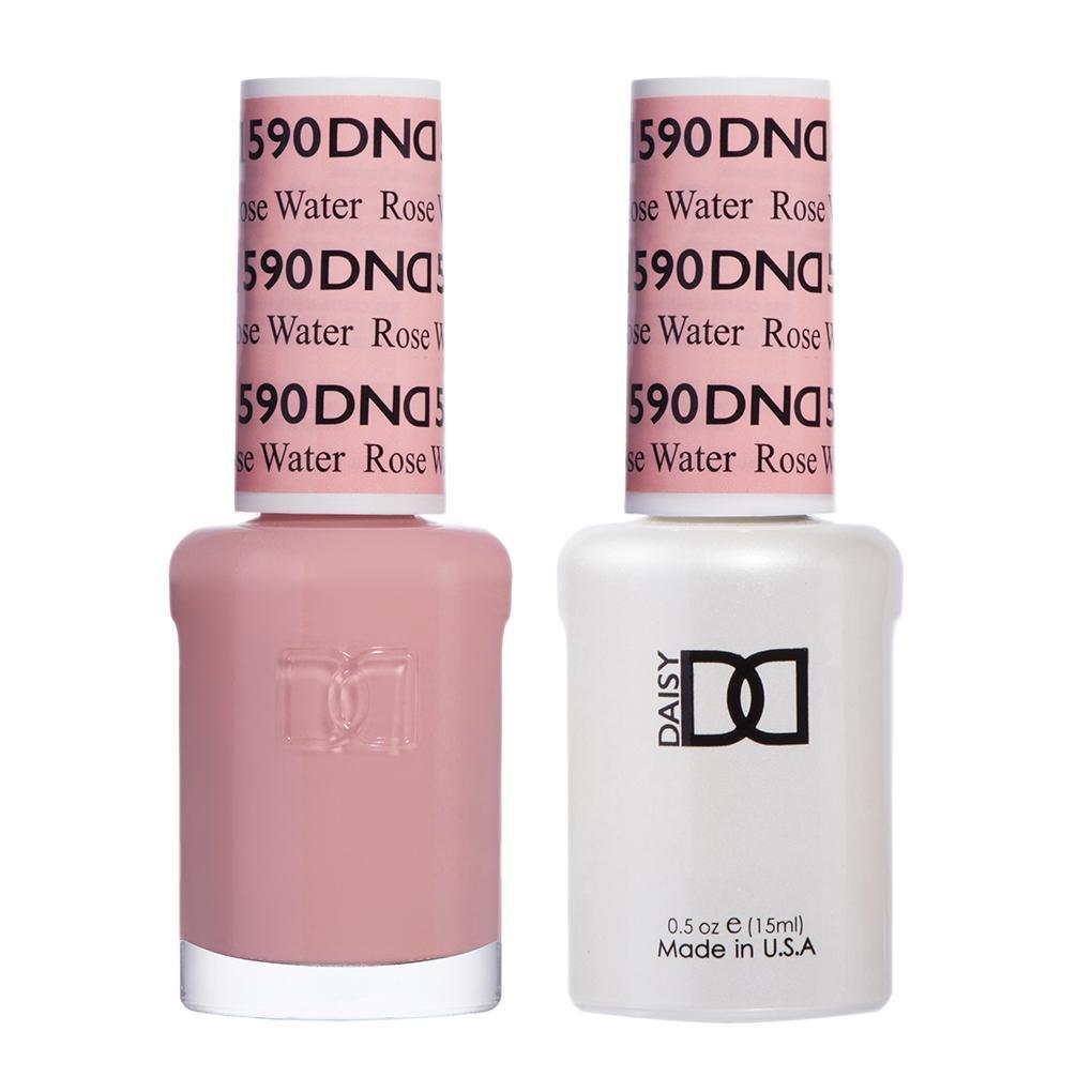 DND Gel Nail Polish Duo - 590 Neutral Colors - Rose Water