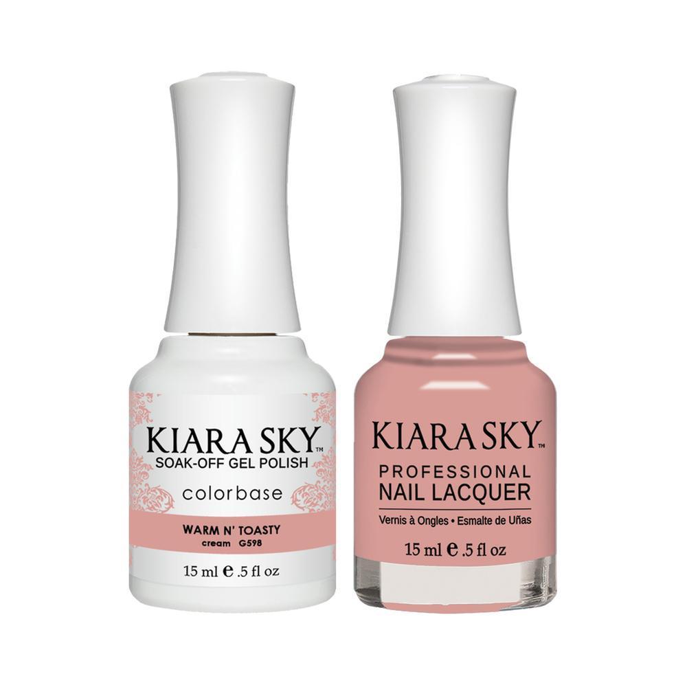 Kiara Sky 598 Warm N' Toasty - Gel Polish & Lacquer Combo