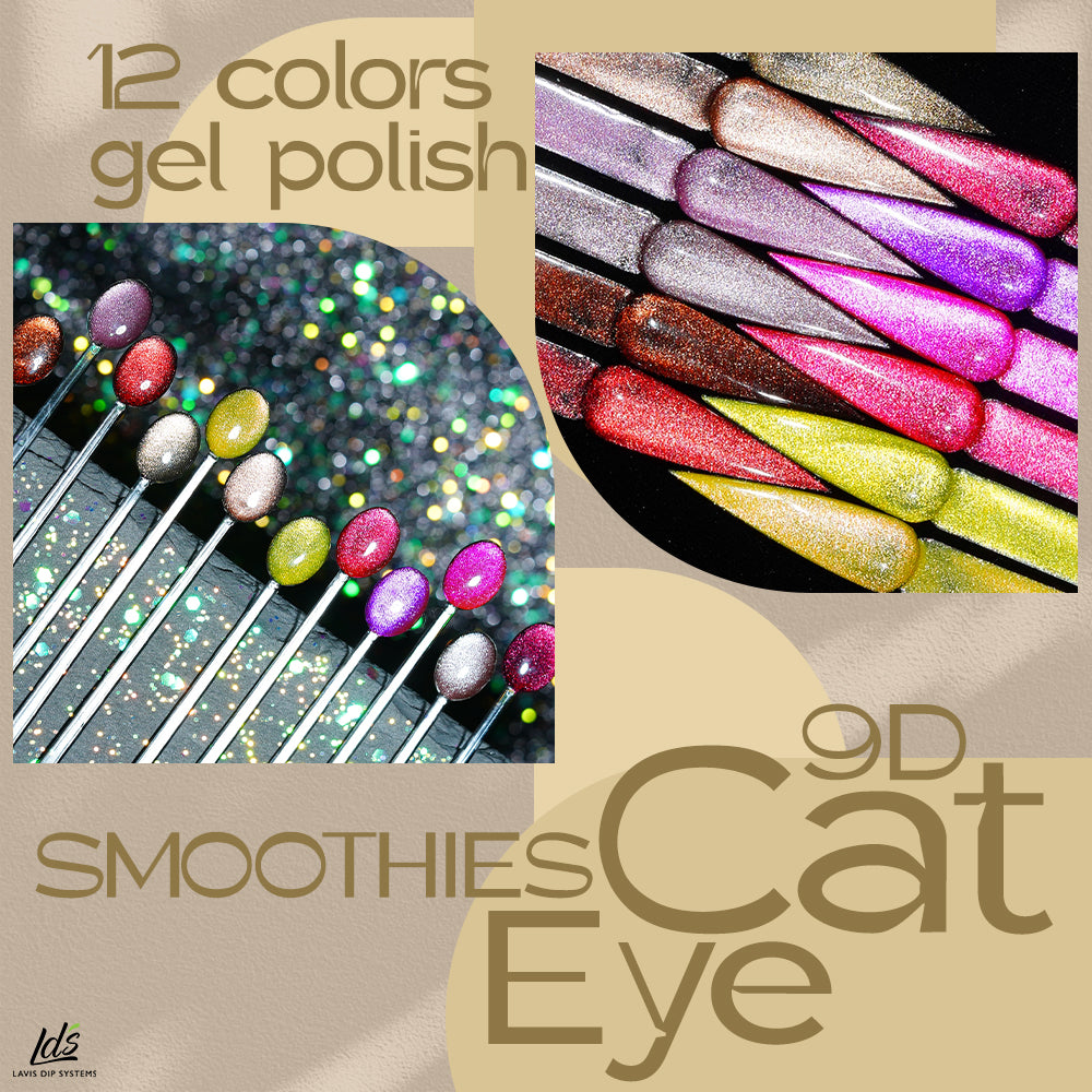 LDS 11 Olivine - Gel Polish 0.5 oz - Smoothies 9D Cat Eyes Collection