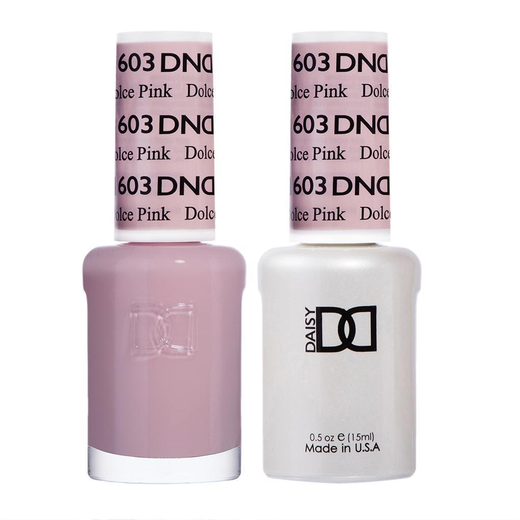 DND Gel Nail Polish Duo - 603 Neutral Colors - Dolce Pink