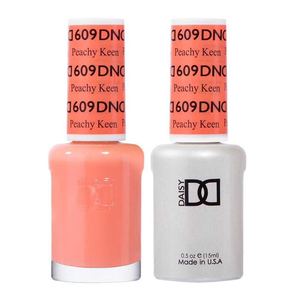 DND Gel Nail Polish Duo - 609 Coral Colors - Peachy Keen