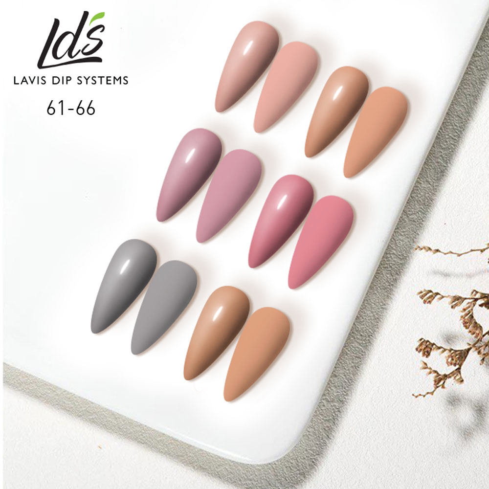 LDS Healthy Nail Lacquer  Set (6 colors): 061 to 066