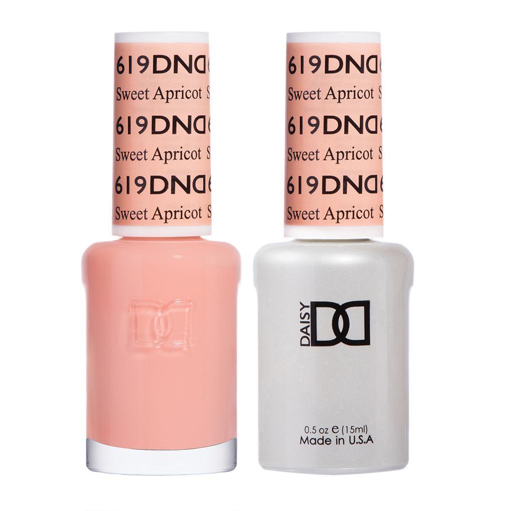 DND Gel Nail Polish Duo - 619 Beige Colors - Sweet Apricot