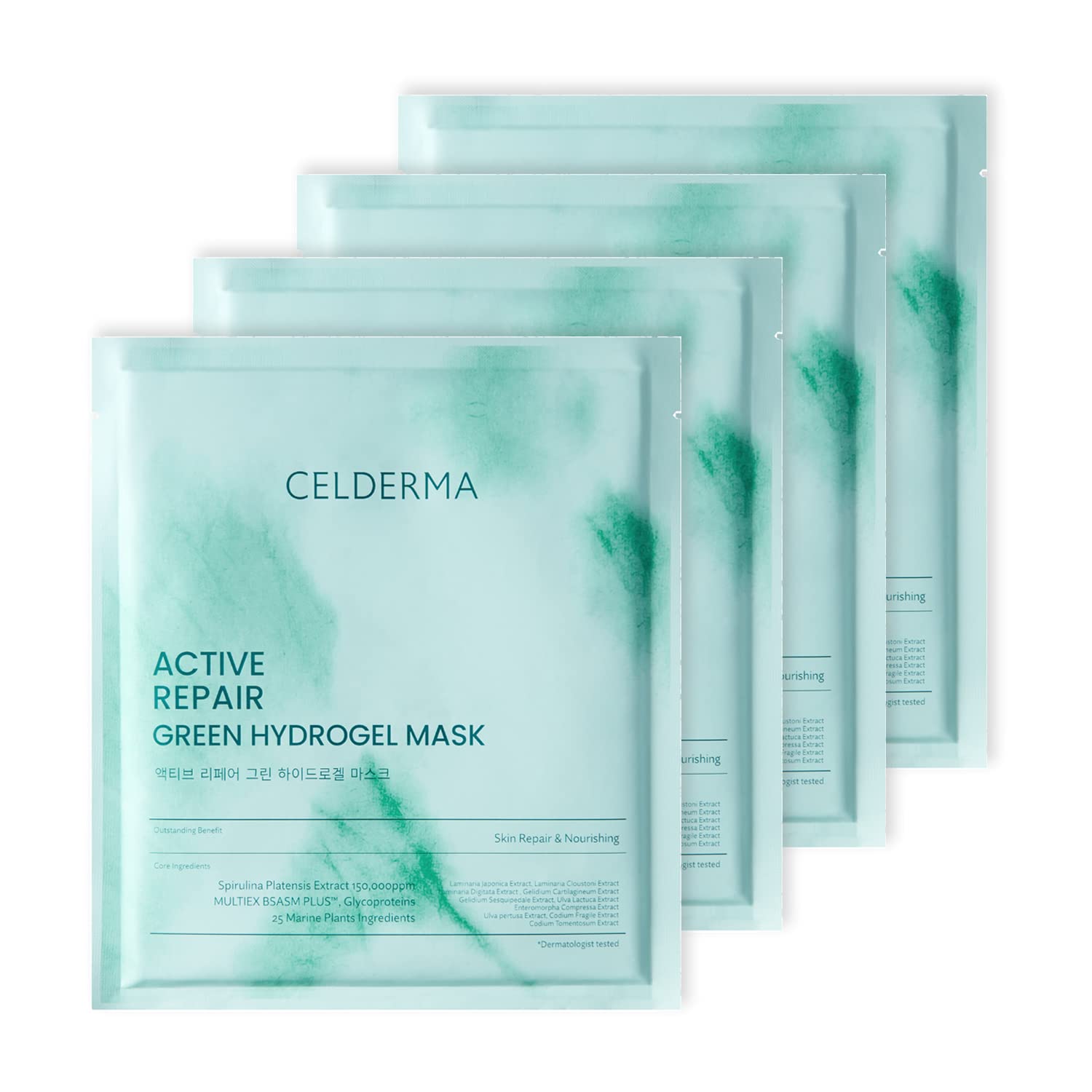 Celderma Active Repair Green Hydrogel Mask 30g x 20ea Anti-Aging K-Beauty