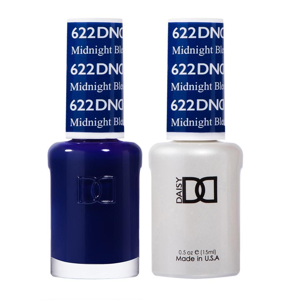 DND Gel Nail Polish Duo - 622 Blue Colors - Midnight Blue